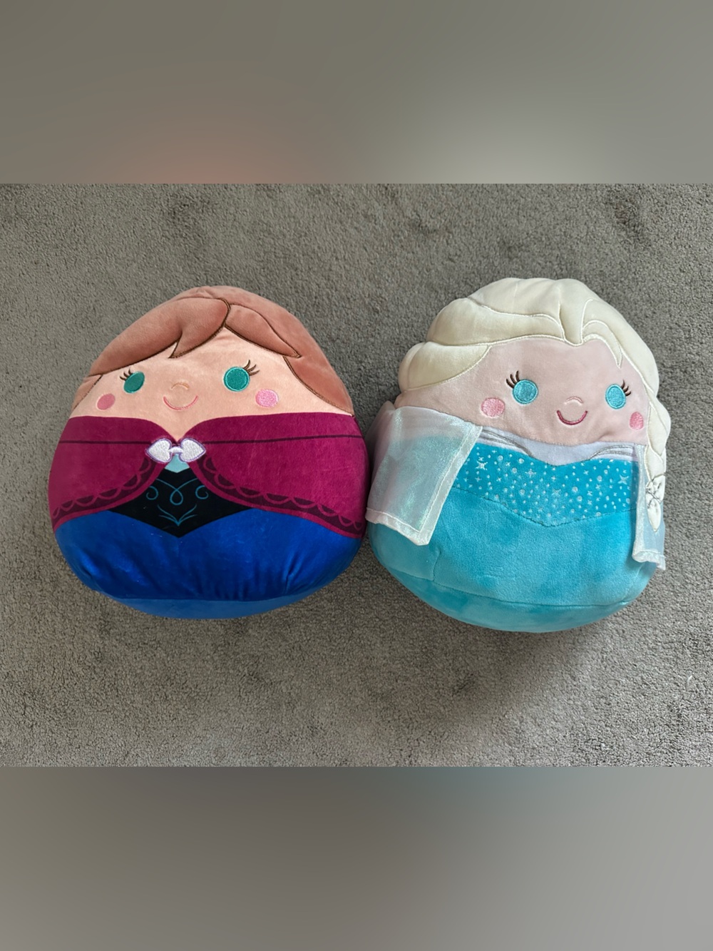 Anna and Elsa Squishmallows 11” Disney Frozen Stuffie Bundle